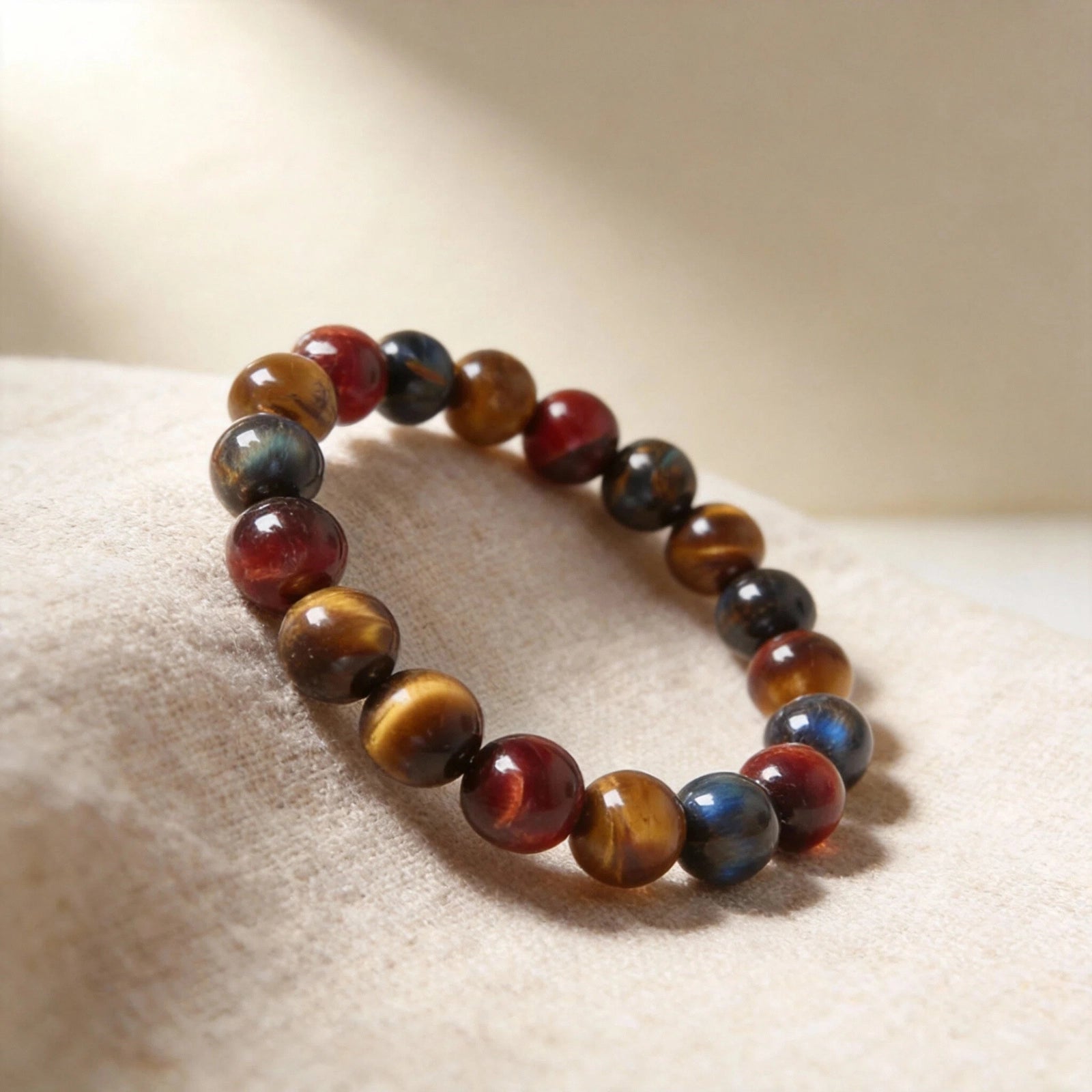 Inner Focus — Multicolor Tiger’s Eye Bracelet