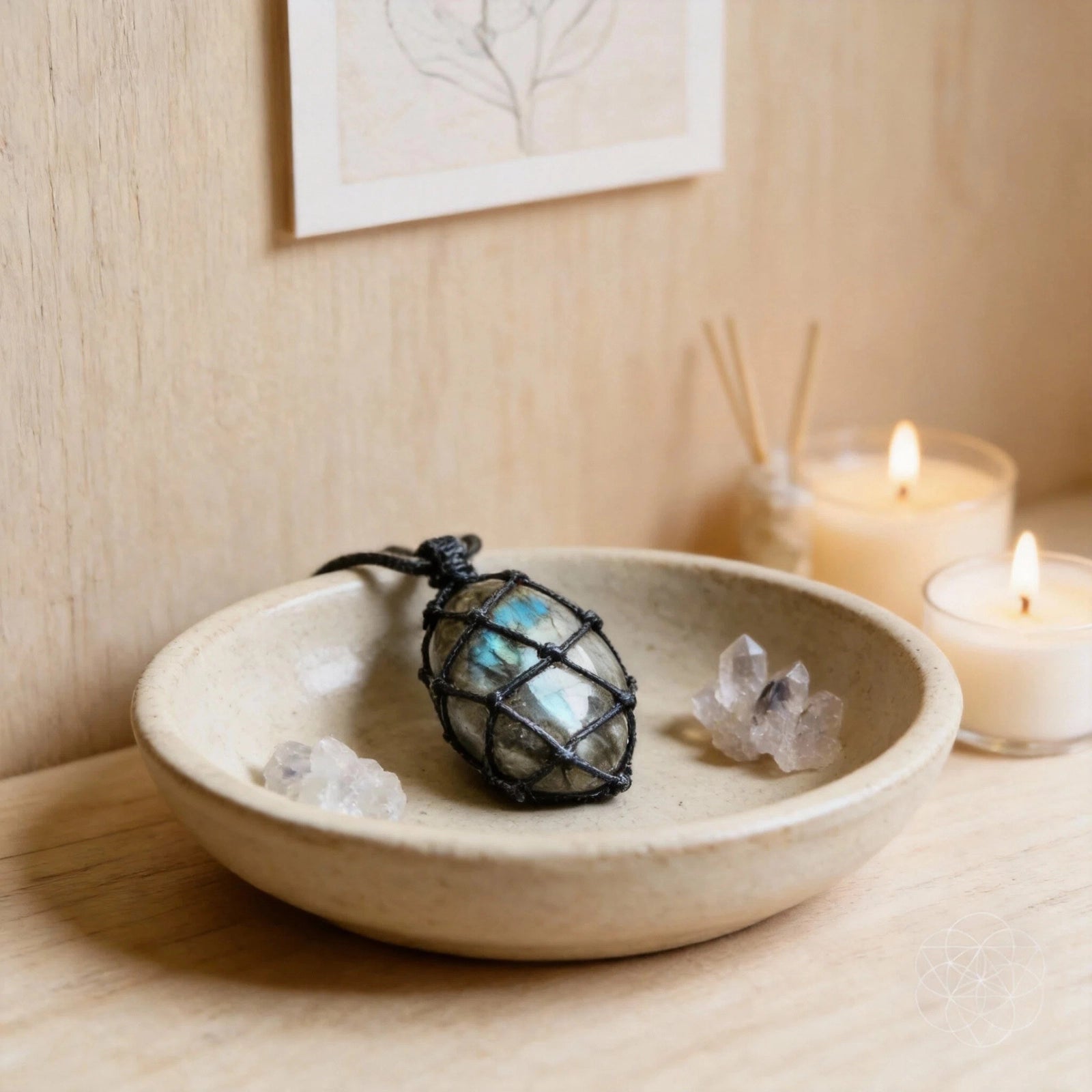 Quiet Reflection Necklace —  Labradorite Pendant